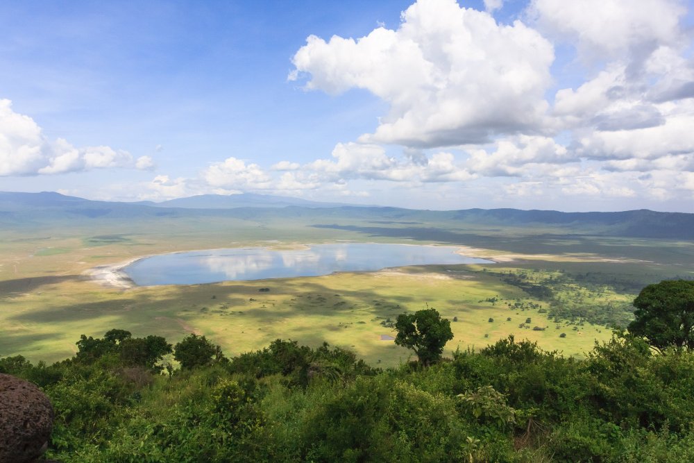 Aussicht über den schönen Krater