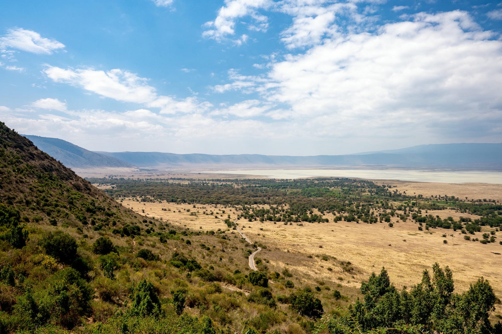 Blick in den Ngorongoro Krater Blick in den Ngorongoro Krater